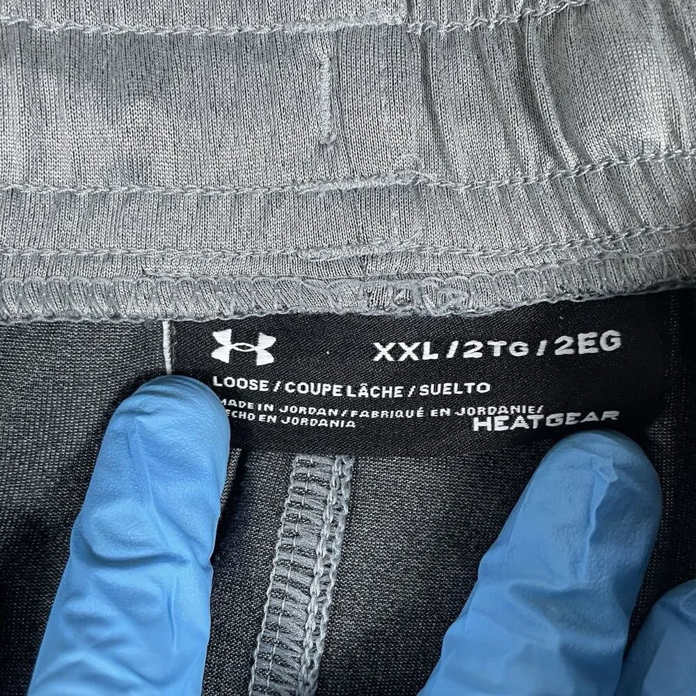 Under Armour Heat Gear Pants Men’s XXL Activewear Gray Stretch Athletic Track
